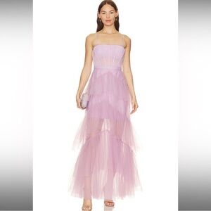 BCBGMaxAzria Lavender Tulle Dress